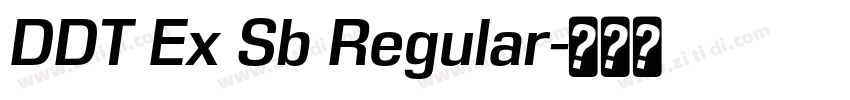 DDT Ex Sb Regular字体转换